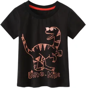 Boys T-Shirts Summer T-Shirts Short Sleeve T Shirts Tees Tops Shirts Kids T-Shirts for Boys Cotton Casual T- Shirts-1