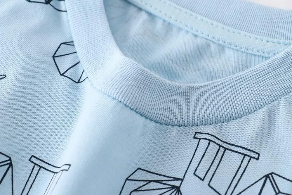 Boys T-Shirts Summer T-Shirts Short Sleeve T Shirts Tees Tops Shirts Kids T-Shirts for Boys Cotton Casual T- Shirts-1