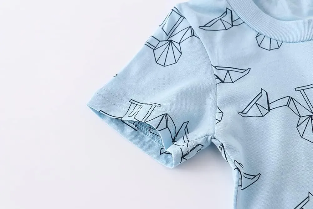 Boys T-Shirts Summer T-Shirts Short Sleeve T Shirts Tees Tops Shirts Kids T-Shirts for Boys Cotton Casual T- Shirts-1