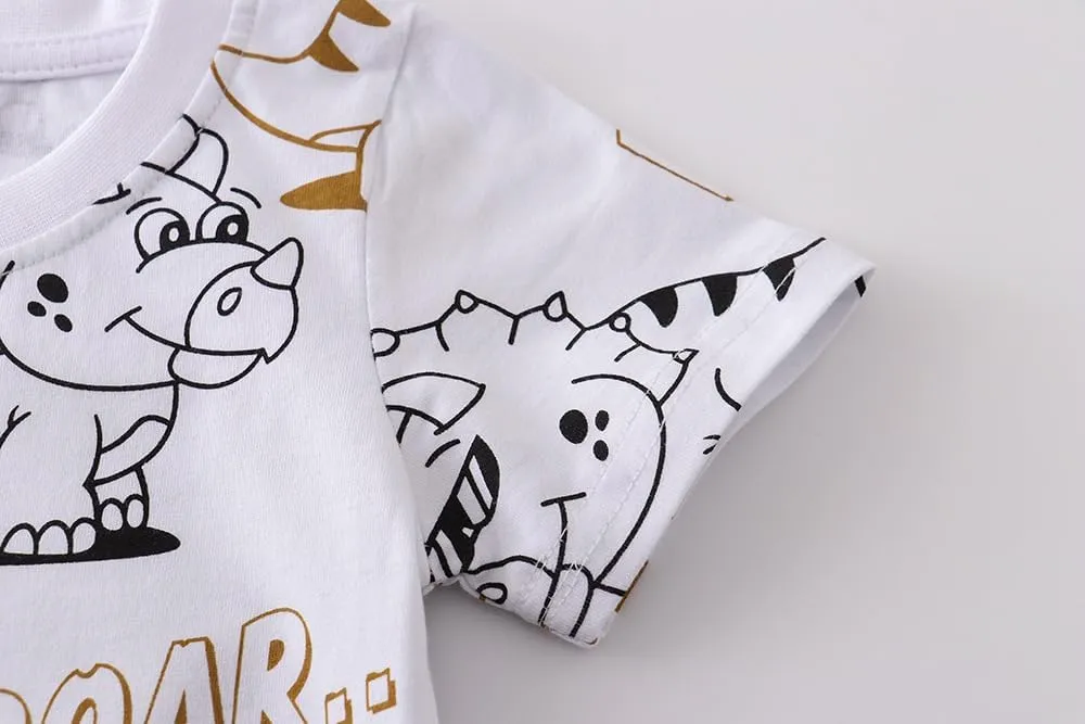 Boys T-Shirts Summer T-Shirts Short Sleeve T Shirts Tees Tops Shirts Kids T-Shirts for Boys Cotton Casual T- Shirts-1