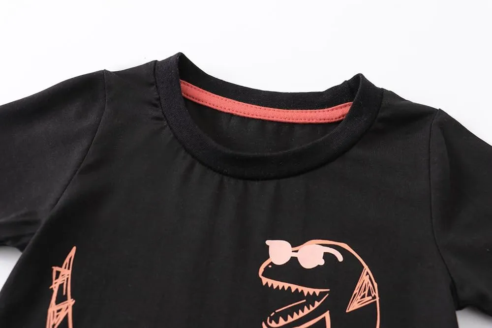 Boys T-Shirts Summer T-Shirts Short Sleeve T Shirts Tees Tops Shirts Kids T-Shirts for Boys Cotton Casual T- Shirts-1
