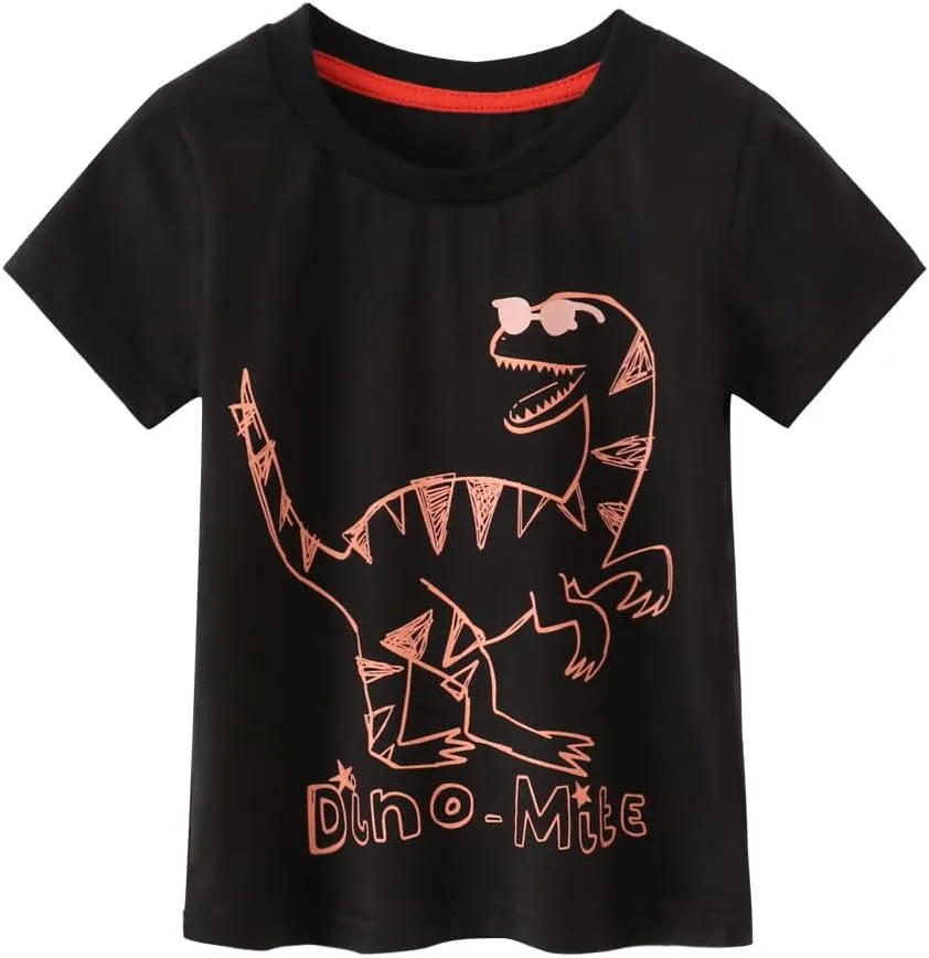 Boys T-Shirts Summer T-Shirts Short Sleeve T Shirts Tees Tops Shirts Kids T-Shirts for Boys Cotton Casual T- Shirts-1