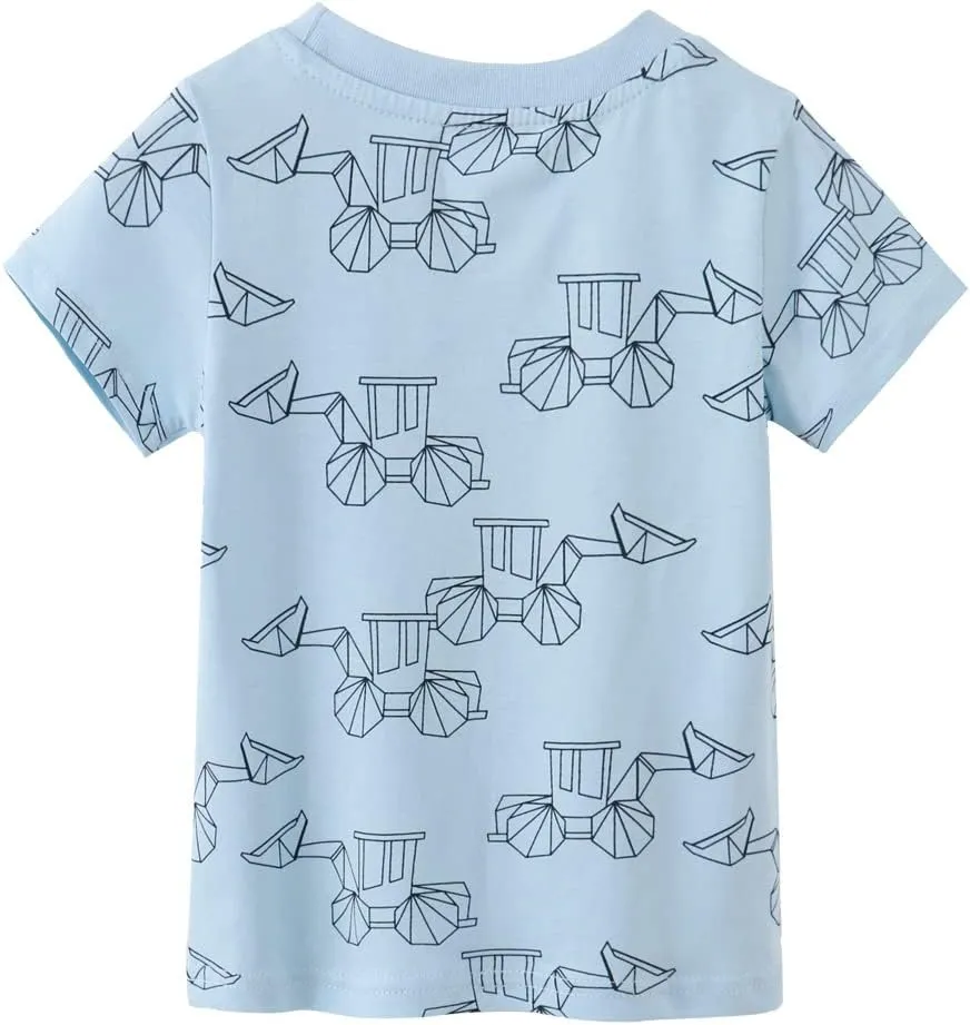 Boys T-Shirts Summer T-Shirts Short Sleeve T Shirts Tees Tops Shirts Kids T-Shirts for Boys Cotton Casual T- Shirts-1