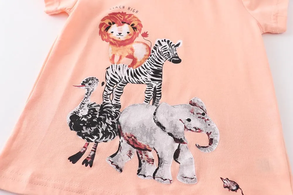 Boys T-Shirts Summer T-Shirts Short Sleeve T Shirts Tees Tops Shirts Kids T-Shirts for Boys Cotton Casual T- Shirts-1
