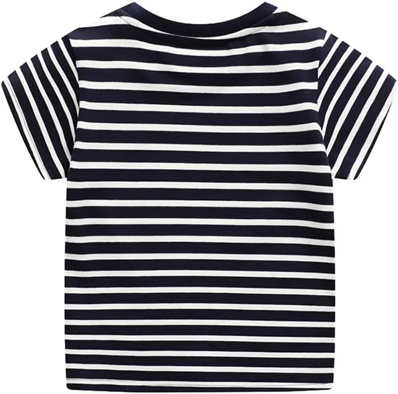 Boys T Shirts Summer T-Shirts Short Sleeve T Shirts Tees Tops Shirts Kids T-Shirts for Boys Cotton T-Shirts-113
