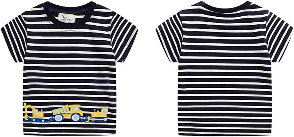 Boys T Shirts Summer T-Shirts Short Sleeve T Shirts Tees Tops Shirts Kids T-Shirts for Boys Cotton T-Shirts-113