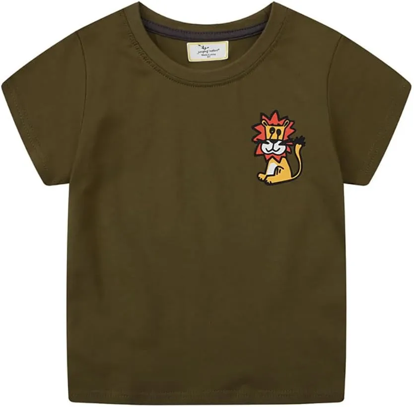 Boys T Shirts Summer T-Shirts Short Sleeve T Shirts Tees Tops Shirts Kids T-Shirts for Boys Cotton T-Shirts-127
