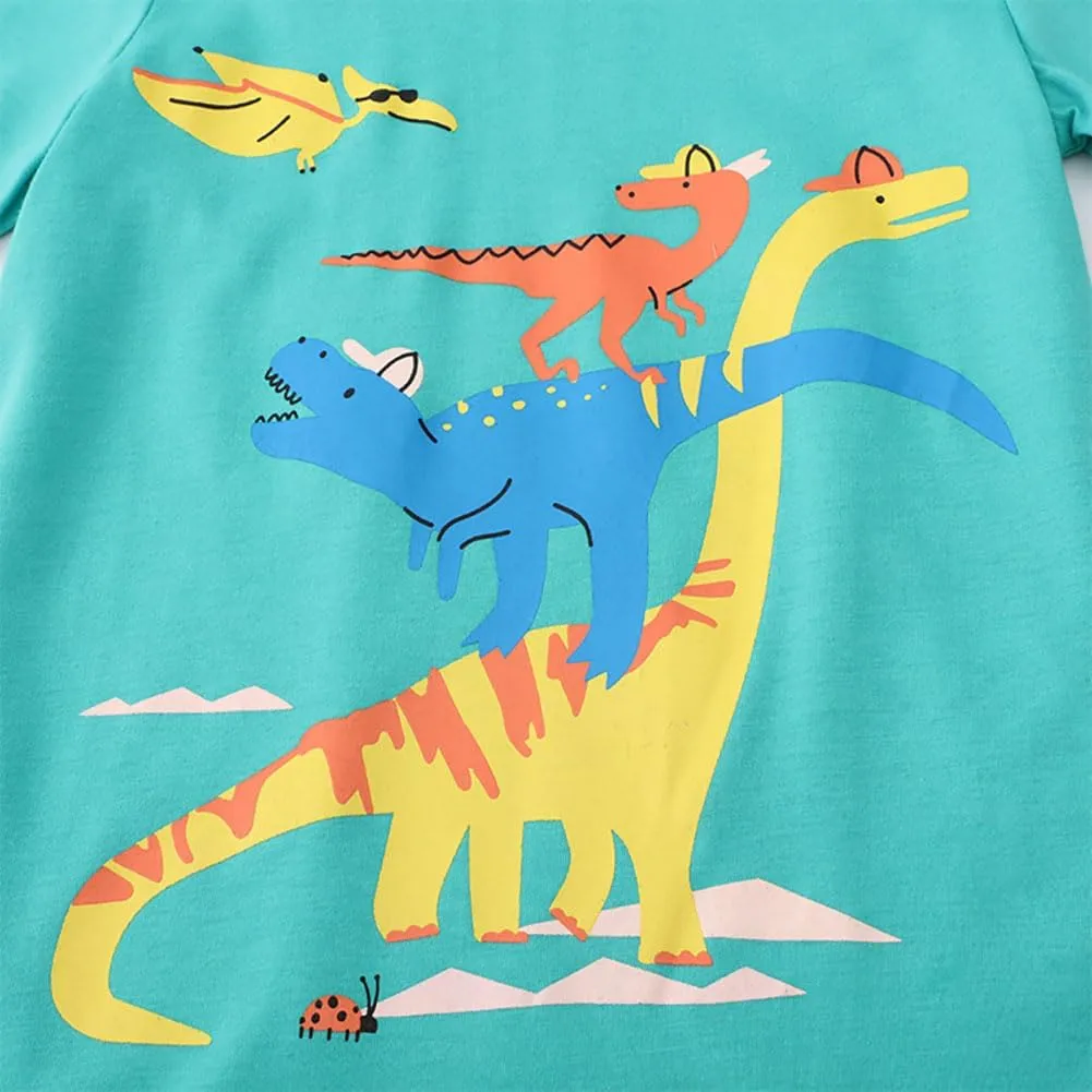 Boys T Shirts Summer T-Shirts Short Sleeve T Shirts Tees Tops Shirts Kids T-Shirts for Boys Cotton T-Shirts-190