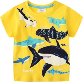Boys T Shirts Summer T-Shirts Short Sleeve T Shirts Tees Tops Shirts Kids T-Shirts for Boys Cotton T-Shirts-1