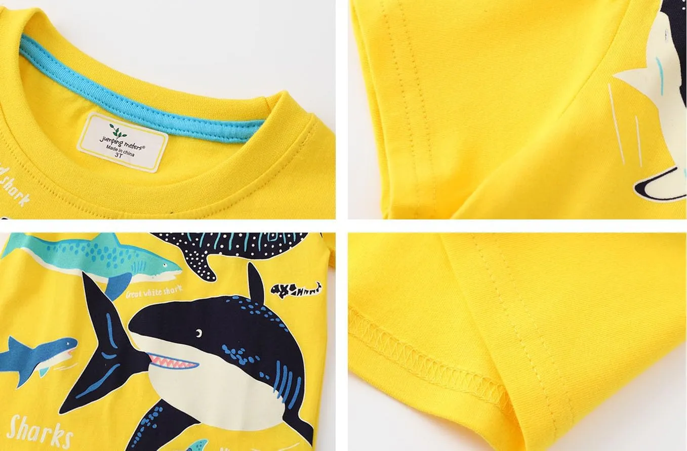Boys T Shirts Summer T-Shirts Short Sleeve T Shirts Tees Tops Shirts Kids T-Shirts for Boys Cotton T-Shirts-1