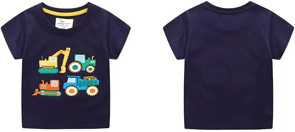 Boys T Shirts Summer T-Shirts Short Sleeve T Shirts Tees Tops Shirts Kids T-Shirts for Boys Cotton T-Shirts-22
