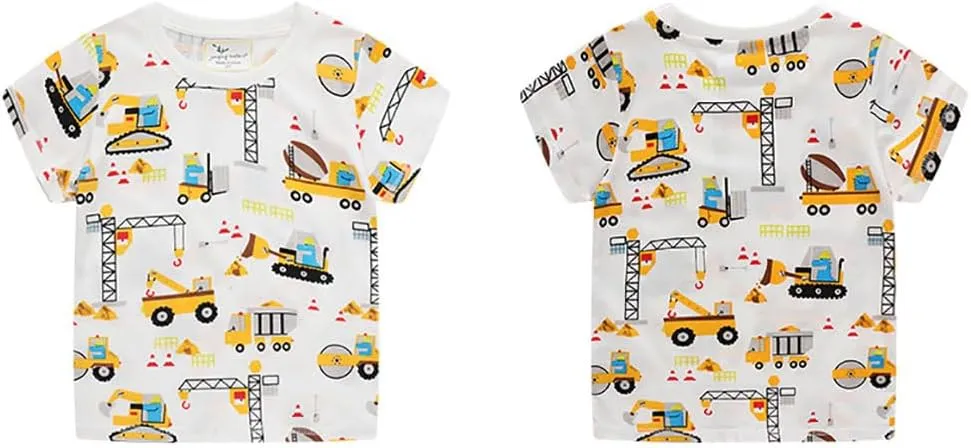 Boys T Shirts Summer T-Shirts Short Sleeve T Shirts Tees Tops Shirts Kids T-Shirts for Boys Cotton T-Shirts-43