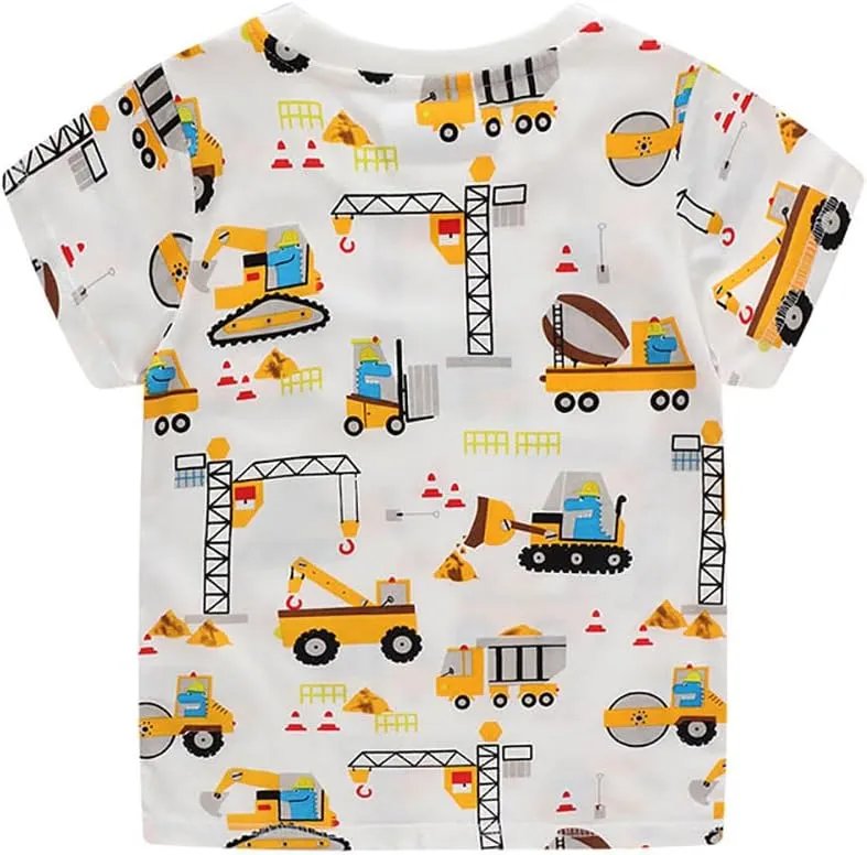 Boys T Shirts Summer T-Shirts Short Sleeve T Shirts Tees Tops Shirts Kids T-Shirts for Boys Cotton T-Shirts-43