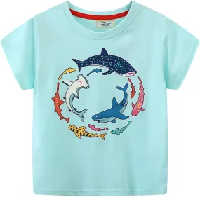 Boys T Shirts Summer T-Shirts Short Sleeve T Shirts Tees Tops Shirts Kids T-Shirts for Boys Cotton T-Shirts-57