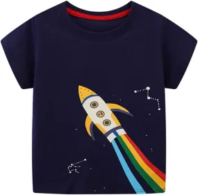 Boys T Shirts Summer T-Shirts Short Sleeve T Shirts Tees Tops Shirts Kids T-Shirts for Boys Cotton T-Shirts-71