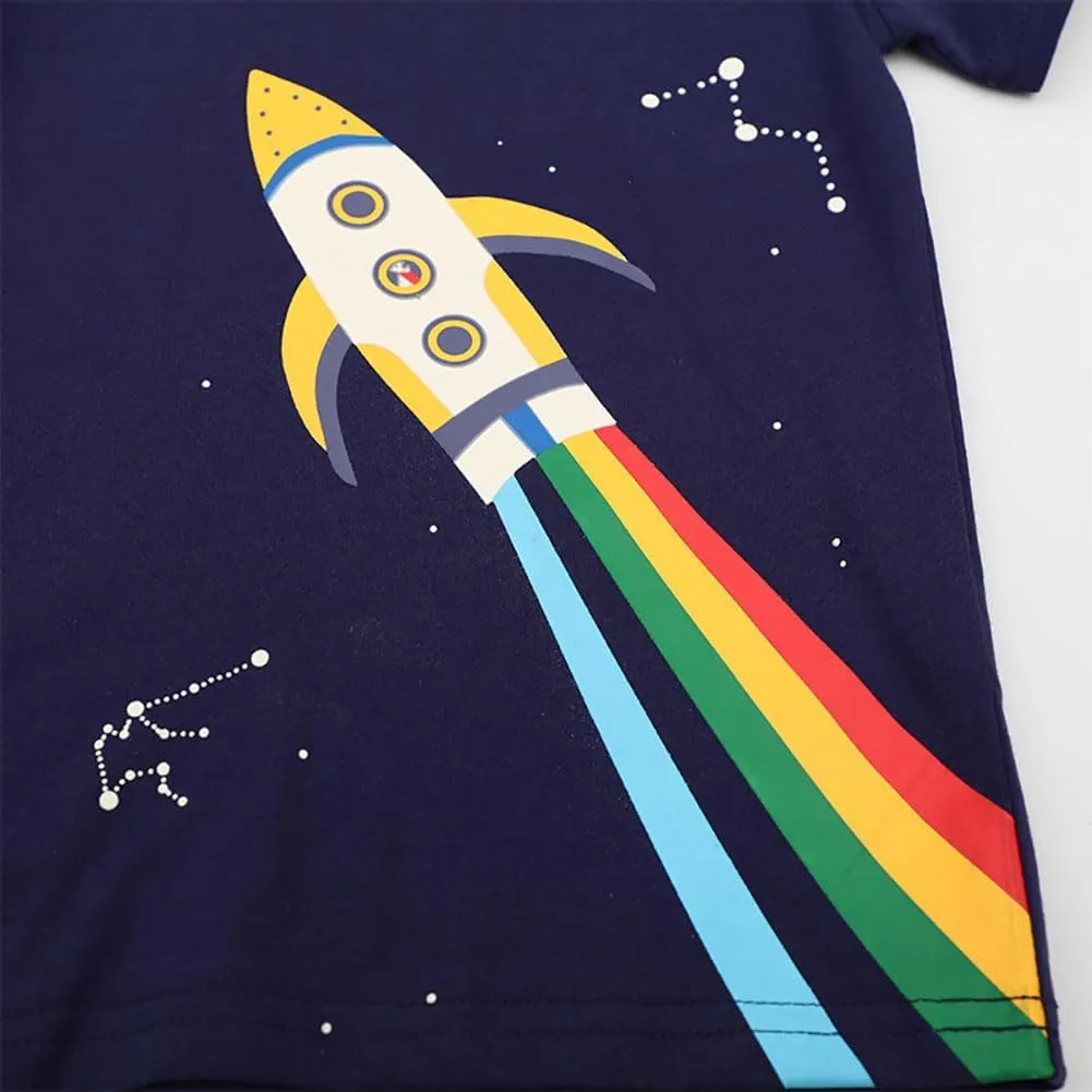 Boys T Shirts Summer T-Shirts Short Sleeve T Shirts Tees Tops Shirts Kids T-Shirts for Boys Cotton T-Shirts-71