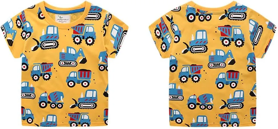 Boys T Shirts Summer T-Shirts Short Sleeve T Shirts Tees Tops Shirts Kids T-Shirts for Boys Cotton T-Shirts-78