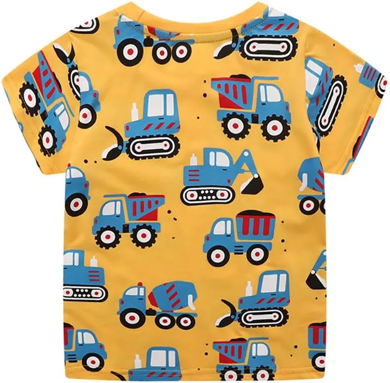 Boys T Shirts Summer T-Shirts Short Sleeve T Shirts Tees Tops Shirts Kids T-Shirts for Boys Cotton T-Shirts-78