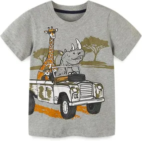 Boys T-Shirts Tops Shirts Kids T-Shirts Summer Short Sleeve Tees T Shirts for Boys Cotton T-Shirts