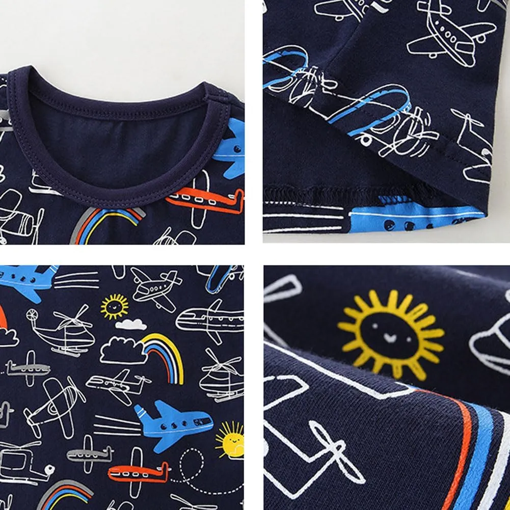 Boys T-Shirts Tops Shirts Kids T-Shirts Summer Short Sleeve Tees T Shirts for Boys Cotton T-Shirts
