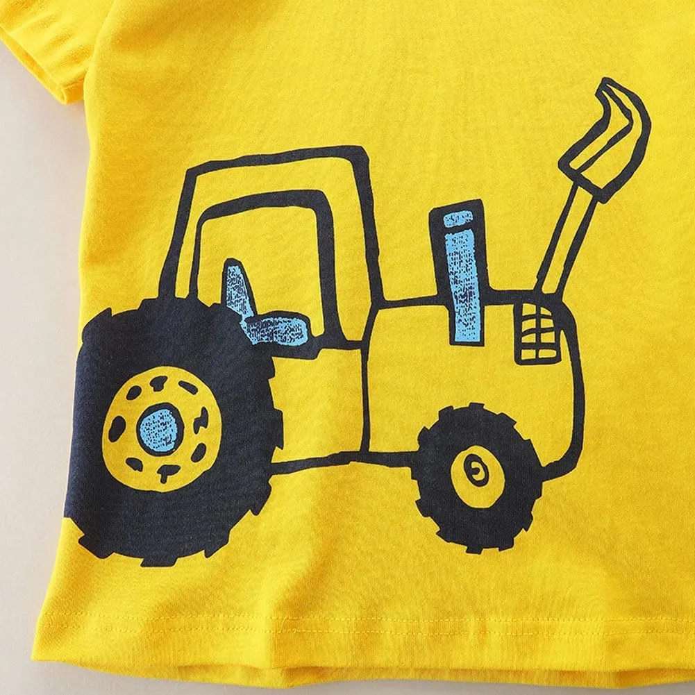 Boys T-Shirts Tops Shirts Kids T-Shirts Summer Short Sleeve Tees T Shirts for Boys Cotton T-Shirts