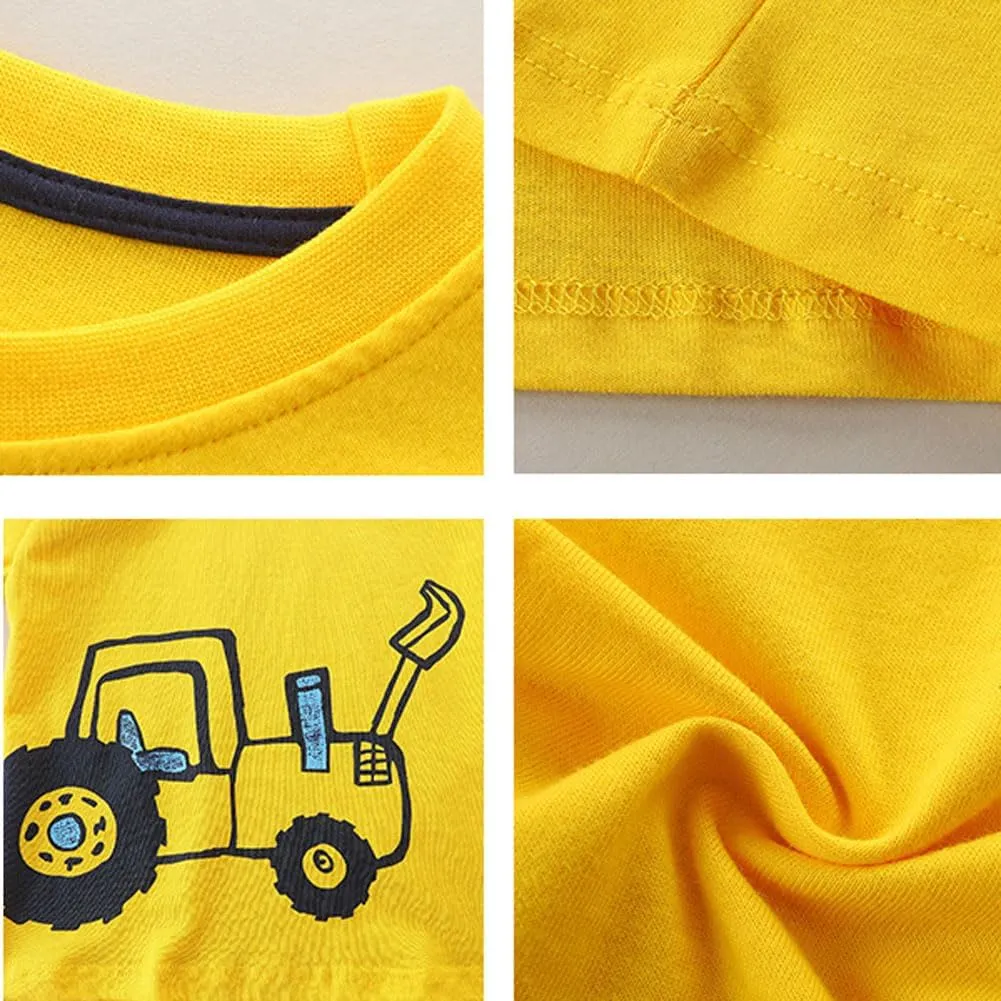 Boys T-Shirts Tops Shirts Kids T-Shirts Summer Short Sleeve Tees T Shirts for Boys Cotton T-Shirts