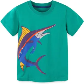 Boys T-Shirts Tops Shirts Kids T-Shirts Summer Short Sleeve Tees T Shirts for Boys Cotton T-Shirts