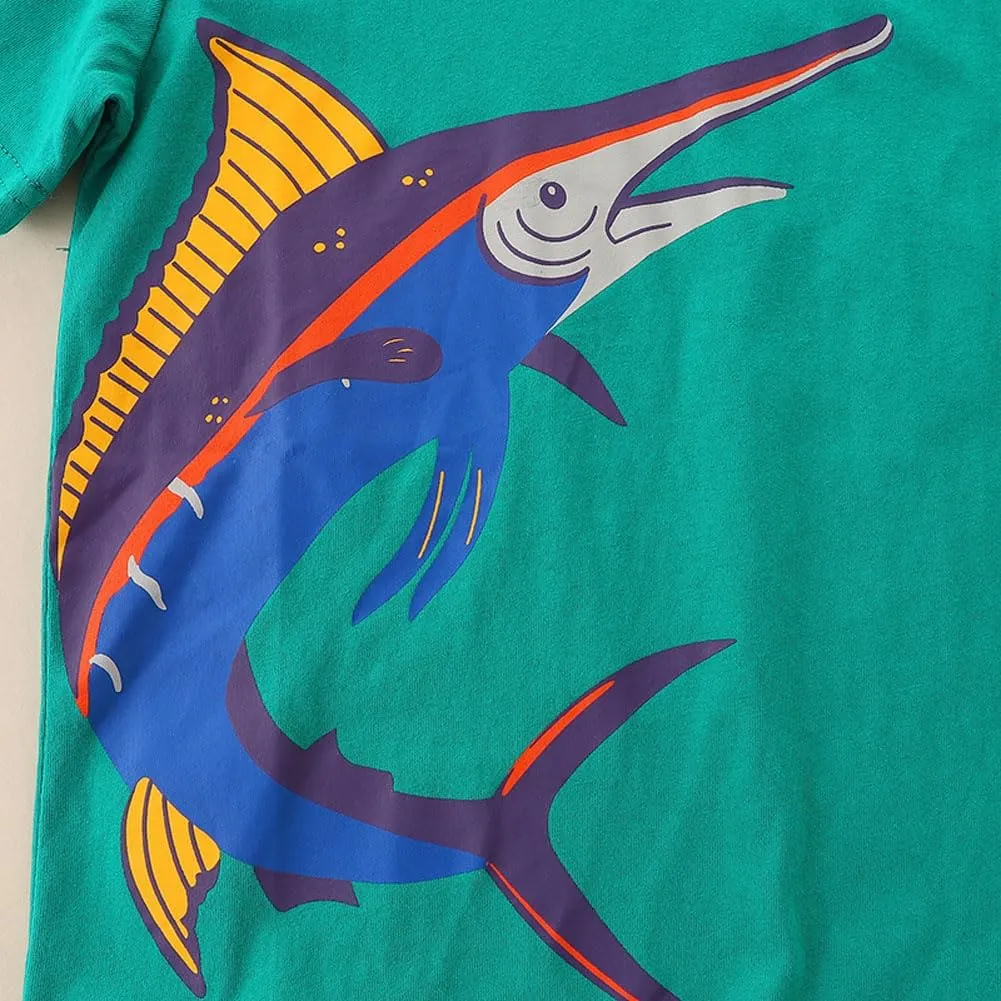 Boys T-Shirts Tops Shirts Kids T-Shirts Summer Short Sleeve Tees T Shirts for Boys Cotton T-Shirts