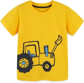 Boys T-Shirts Tops Shirts Kids T-Shirts Summer Short Sleeve Tees T Shirts for Boys Cotton T-Shirts