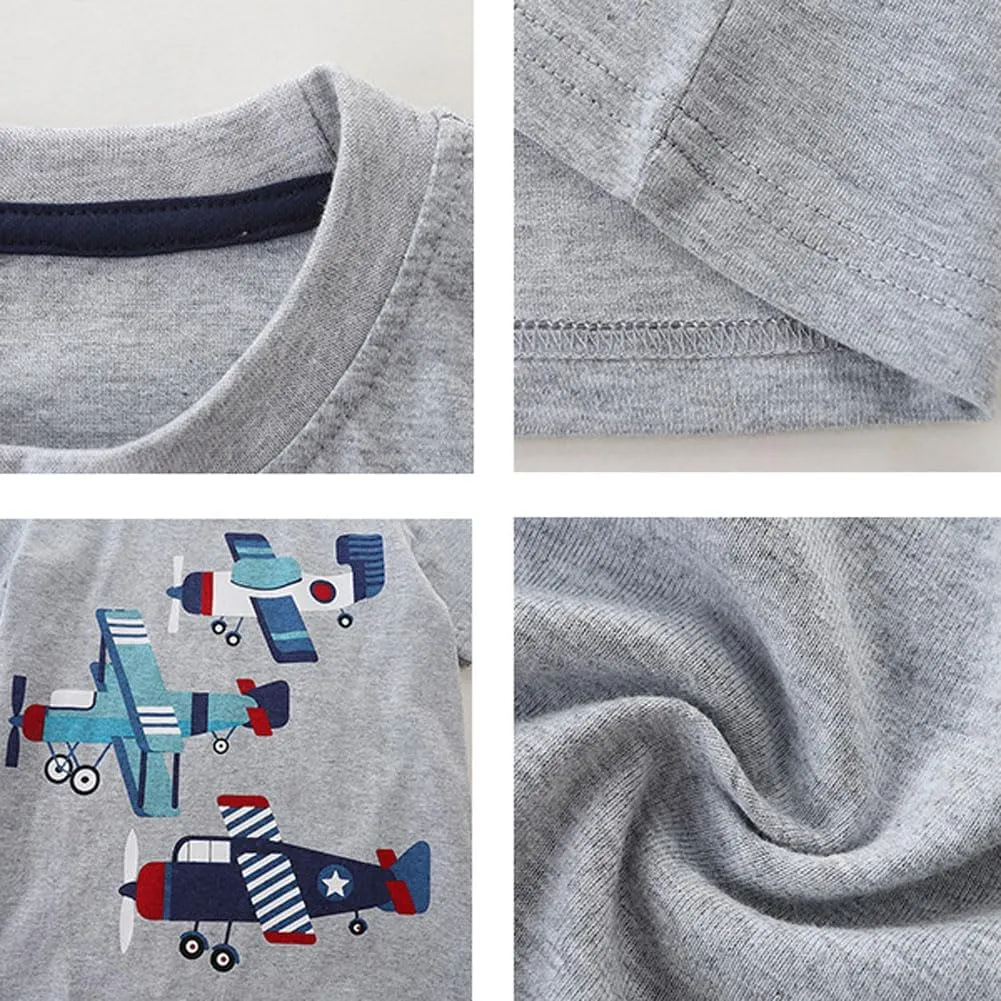 Boys T-Shirts Tops Shirts Kids T-Shirts Summer Short Sleeve Tees T Shirts for Boys Cotton T-Shirts