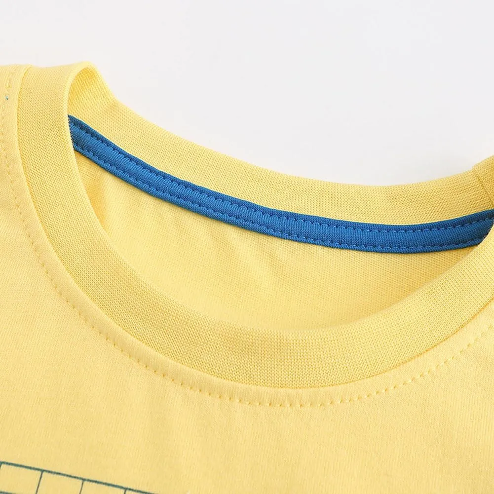 Boys T-Shirts Tops Shirts Kids T-Shirts Summer Short Sleeve Tees T Shirts for Boys Cotton T-Shirts