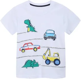 Boys T-Shirts Tops Shirts Kids T-Shirts Summer Short Sleeve Tees T Shirts for Boys Cotton T-Shirts