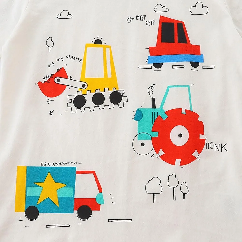 Boys T-Shirts Tops Shirts Kids T-Shirts Summer Short Sleeve Tees T Shirts for Boys Cotton T-Shirts