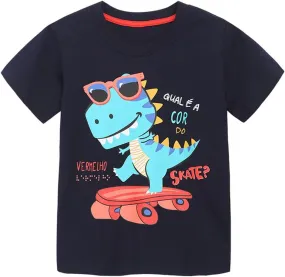 Boys T-Shirts Tops Shirts Kids T-Shirts Summer Short Sleeve Tees T Shirts for Boys Cotton T-Shirts