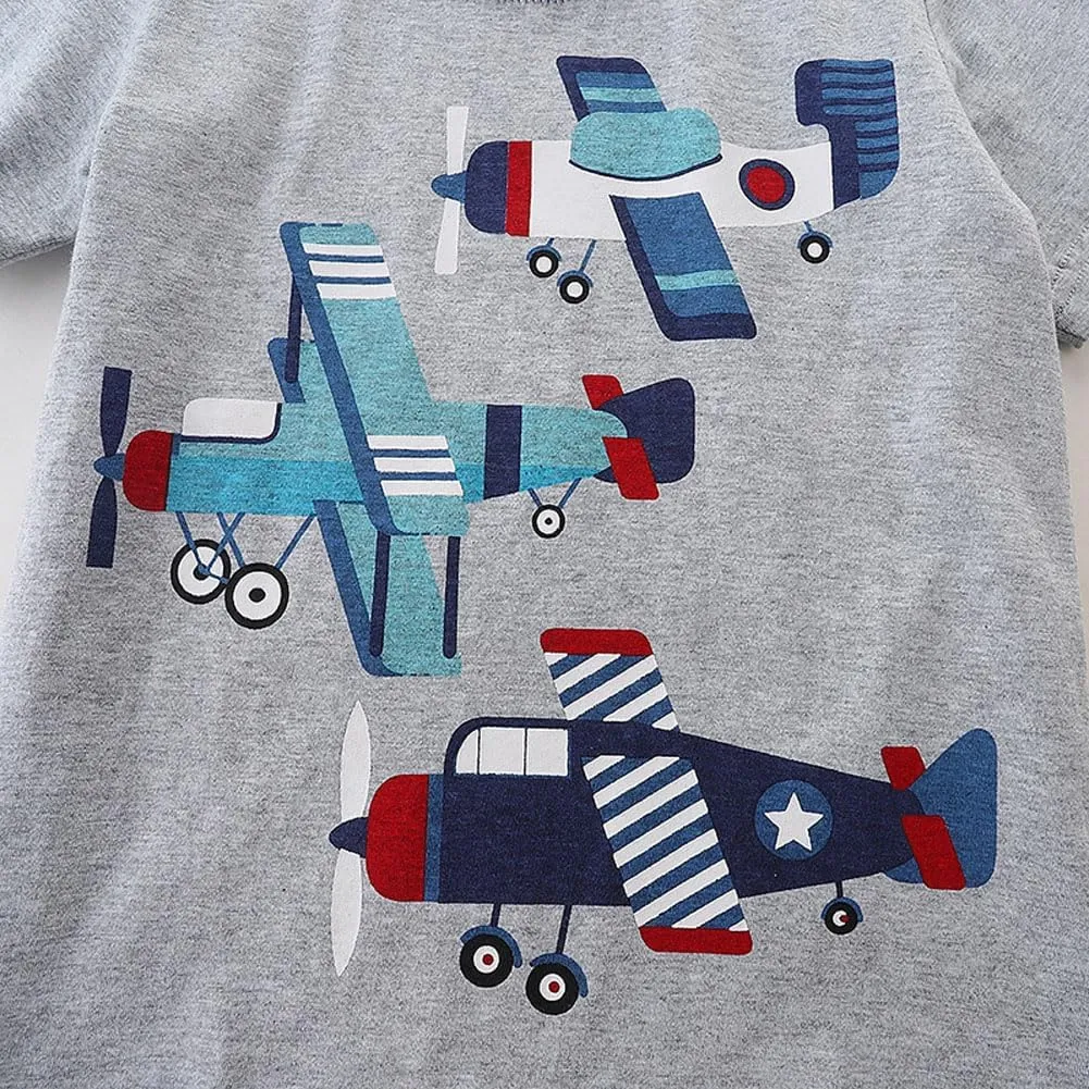 Boys T-Shirts Tops Shirts Kids T-Shirts Summer Short Sleeve Tees T Shirts for Boys Cotton T-Shirts