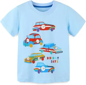 Boys T-Shirts Tops Shirts Kids T-Shirts Summer Short Sleeve Tees T Shirts for Boys Cotton T-Shirts