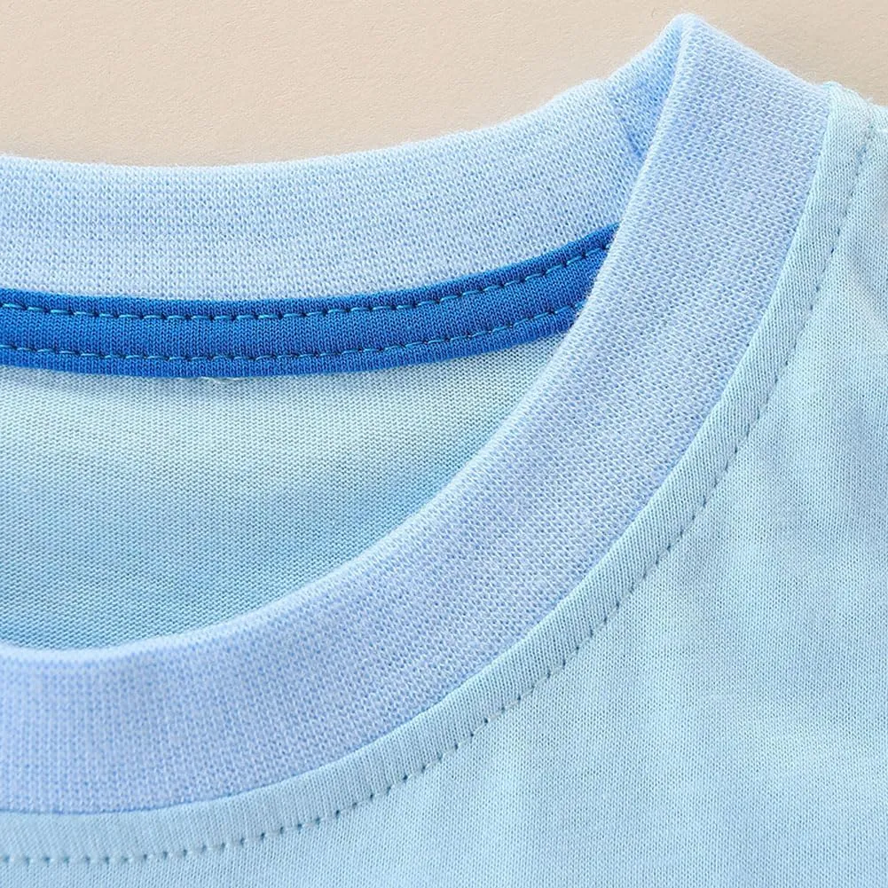 Boys T-Shirts Tops Shirts Kids T-Shirts Summer Short Sleeve Tees T Shirts for Boys Cotton T-Shirts