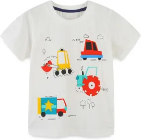 Boys T-Shirts Tops Shirts Kids T-Shirts Summer Short Sleeve Tees T Shirts for Boys Cotton T-Shirts
