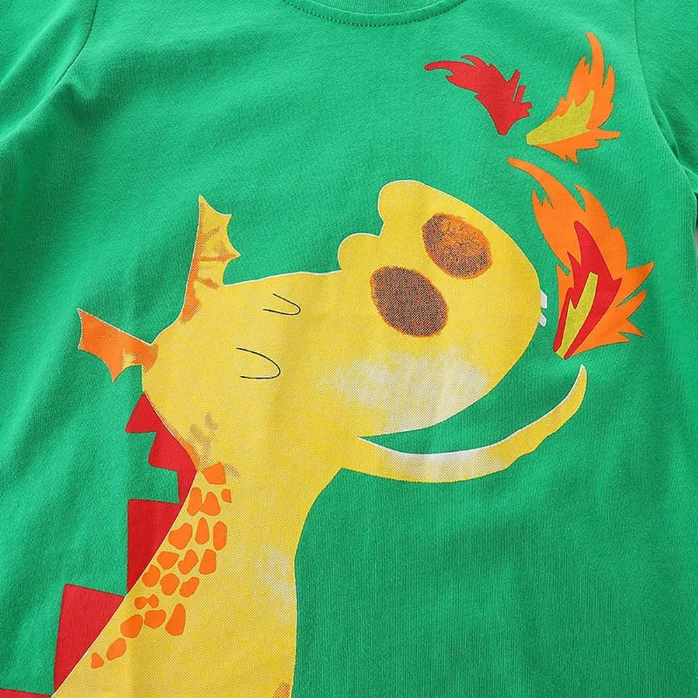 Boys T-Shirts Tops Shirts Kids T-Shirts Summer Short Sleeve Tees T Shirts for Boys Cotton T-Shirts