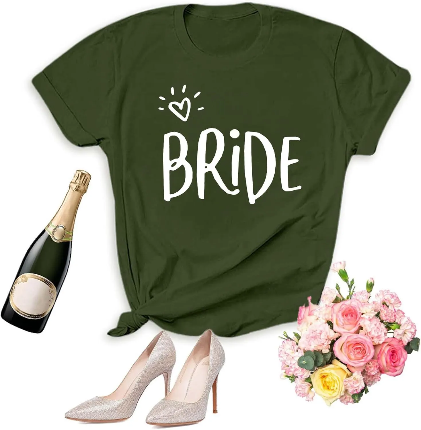 Bride Bachelorette Party Shirts Bridal Party T-Shirt Wedding Party Tshirt Bridesmaid Proposal Girls' Tops, Tees & Blouses