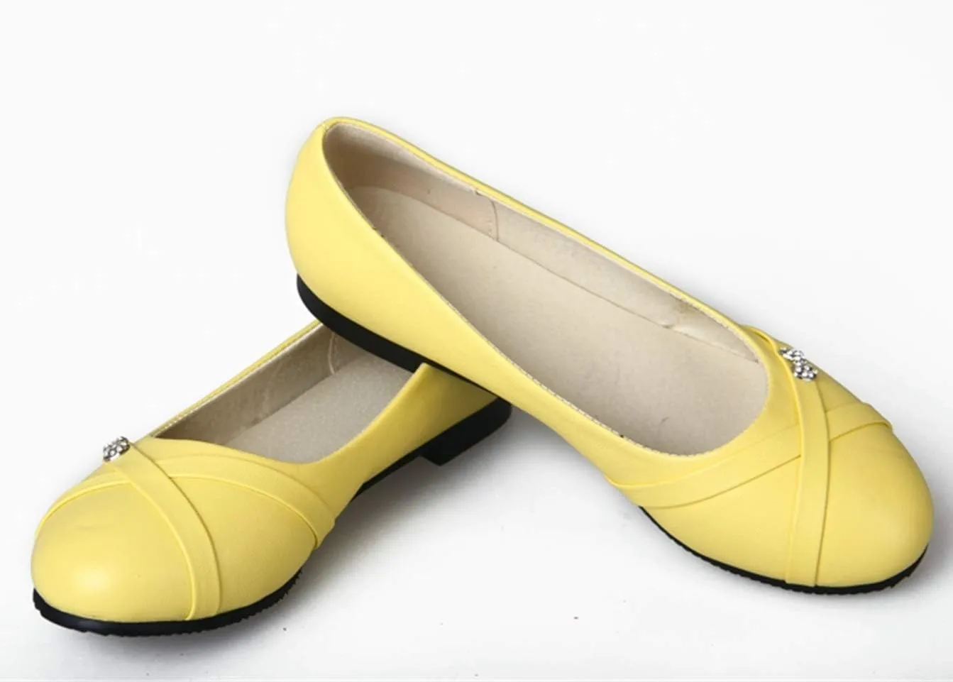 Caradise Womens Slip On Round Toe Ballet Flats Casual Office Work Pumps