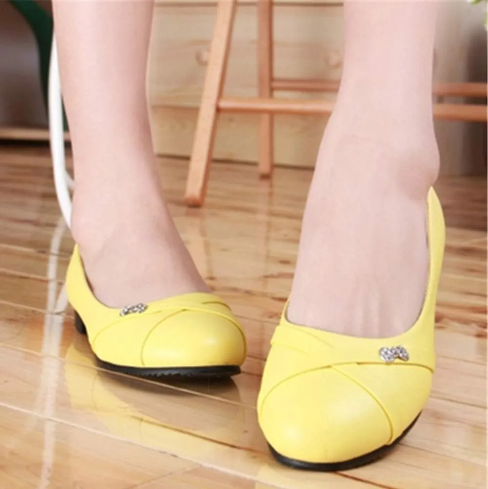 Caradise Womens Slip On Round Toe Ballet Flats Casual Office Work Pumps