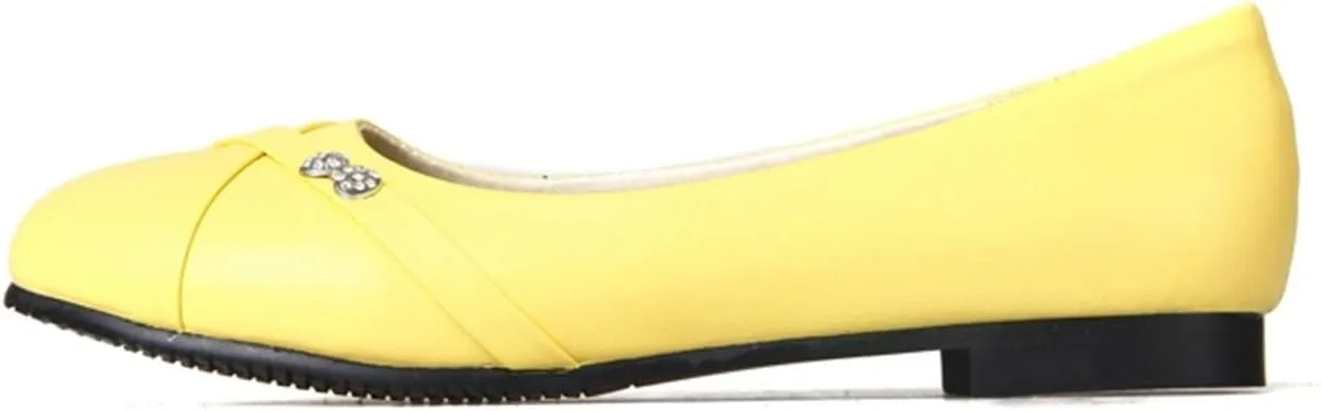 Caradise Womens Slip On Round Toe Ballet Flats Casual Office Work Pumps