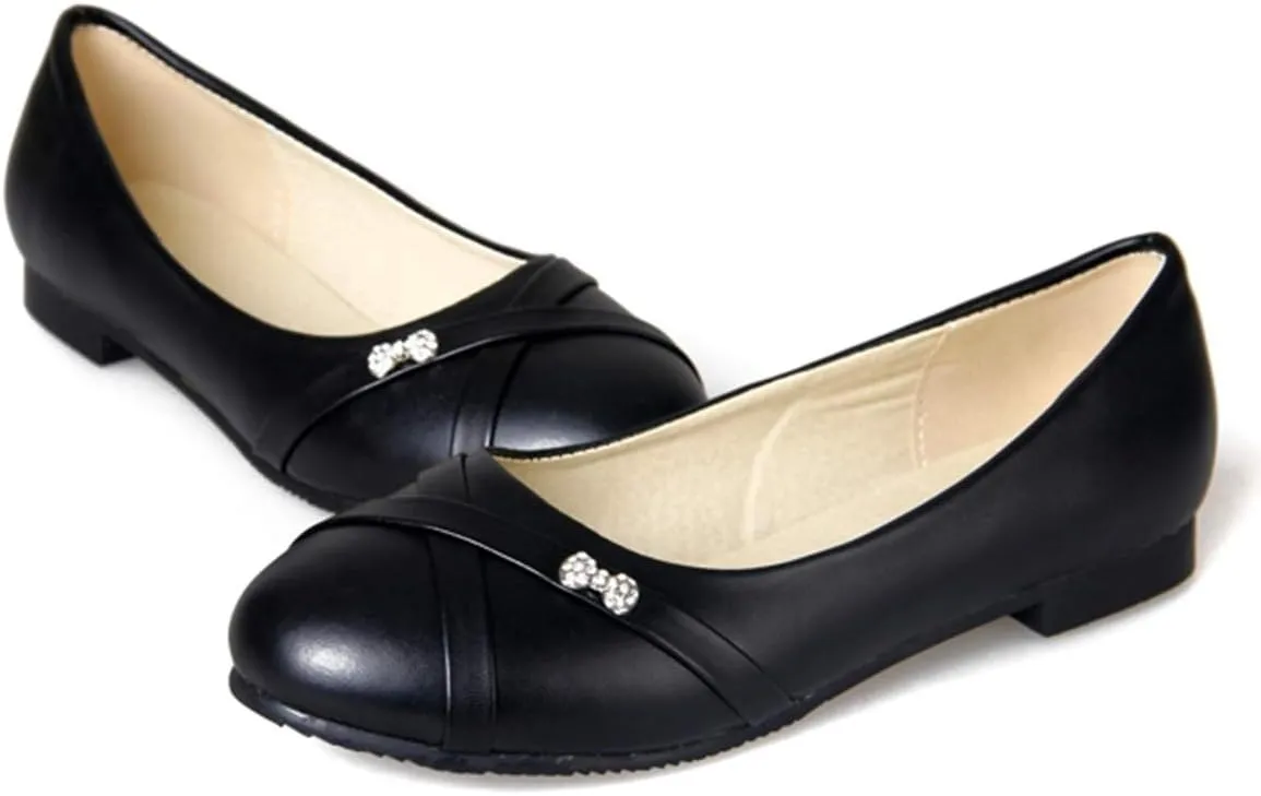 Caradise Womens Slip On Round Toe Ballet Flats Casual Office Work Pumps