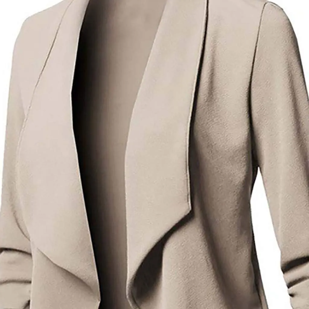 Cardigan Womens Coat Open Long Front Solid Sleeve Casual Women's Coat Coat Hood Womens Coat