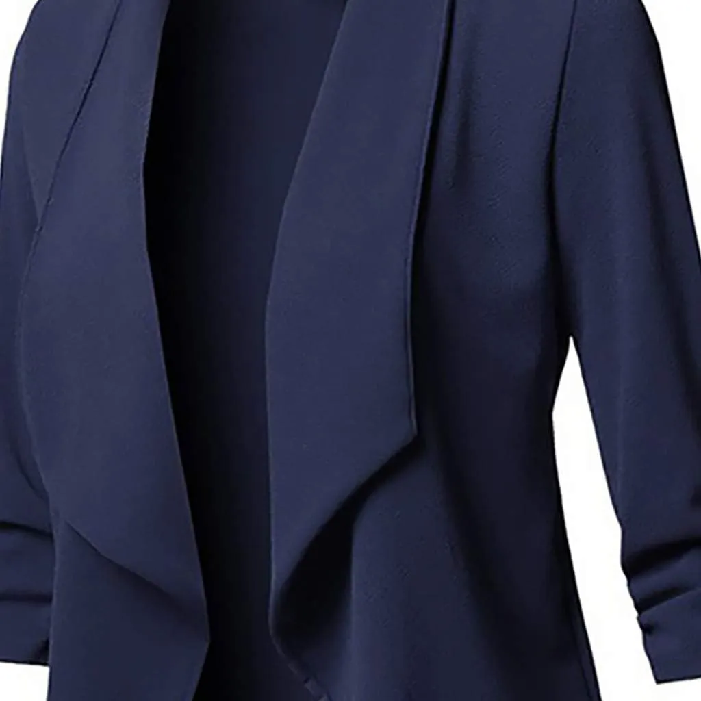 Cardigan Womens Coat Open Long Front Solid Sleeve Casual Women's Coat Coat Hood Womens Coat