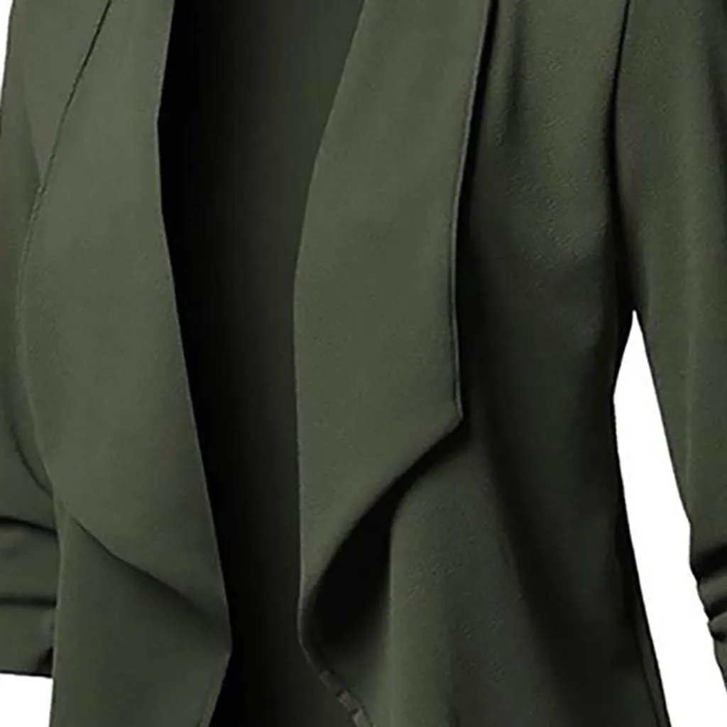 Cardigan Womens Coat Open Long Front Solid Sleeve Casual Women's Coat Coat Hood Womens Coat