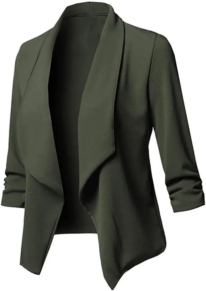 Cardigan Womens Coat Open Long Front Solid Sleeve Casual Women's Coat Coat Hood Womens Coat