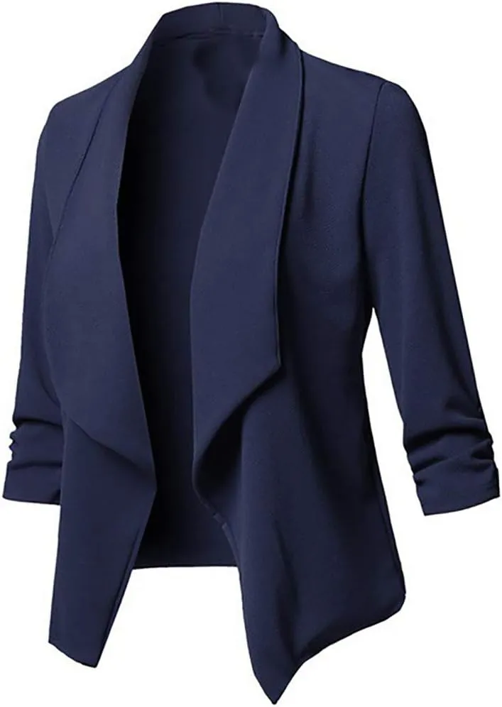 Cardigan Womens Coat Open Long Front Solid Sleeve Casual Women's Coat Coat Hood Womens Coat