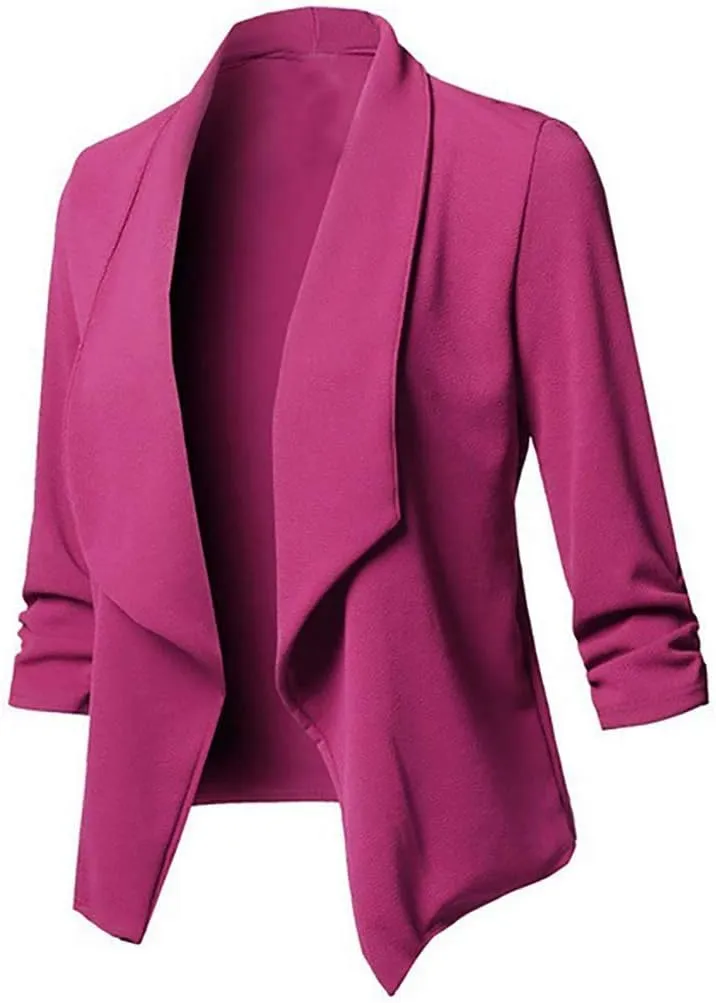 Cardigan Womens Coat Open Long Front Solid Sleeve Casual Women's Coat Coat Hood Womens Coat